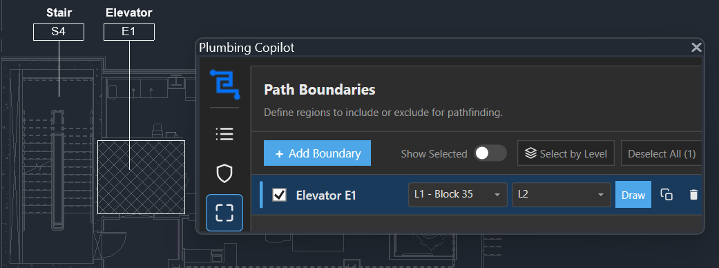 Path boundaries